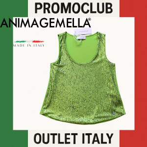 Дамска потник ANIMAGEMELLA, размер 40, 95% полиестер, 5% еластан и пайети, Италия